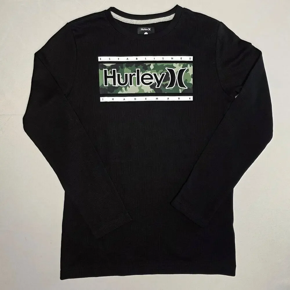 Hurley long-sleeve thermal graphic shirt Size 18/20